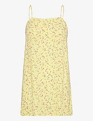 ROTATE Birger Christensen - Light Jacquard Mini Dress - sukienki na ramiączkach - yellow pear comb. - 0