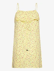 ROTATE Birger Christensen - Light Jacquard Mini Dress - Õlapaeltega kleidid - yellow pear comb. - 1