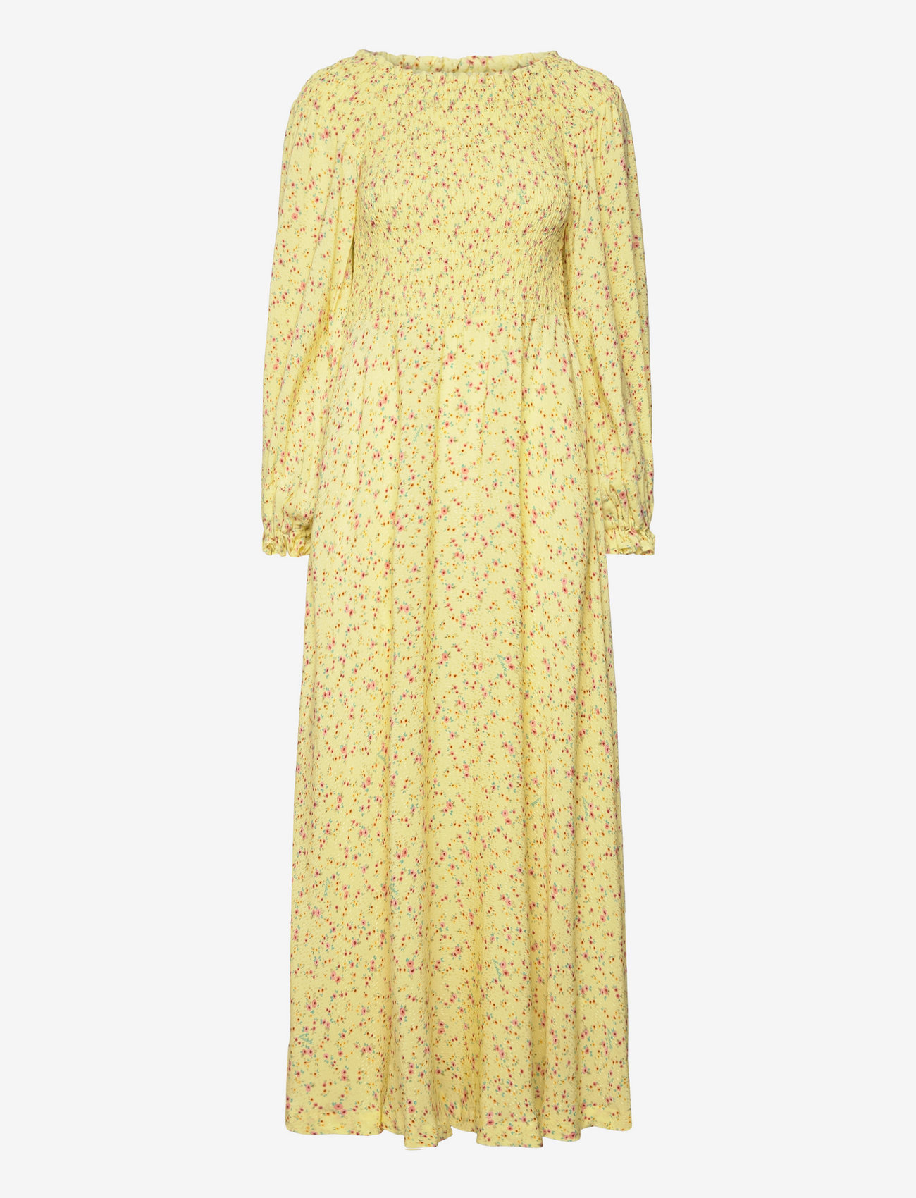 ROTATE Light Jacquard Maxi Dress - Kleider - YELLOW PEAR COMB. / yellow