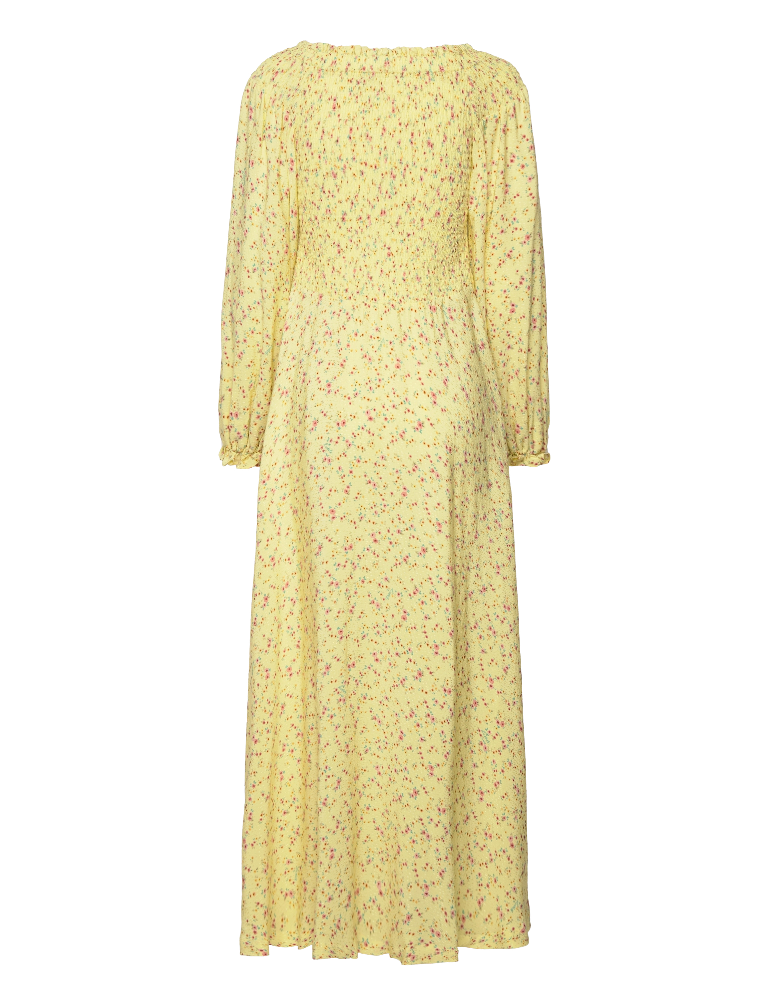 ROTATE - Light Jacquard Maxi Dress - maxi dresses - yellow pear comb. - 1