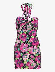 ROTATE Birger Christensen - Satin Jersey Mini Dress - festklær til outlet-priser - rose violet comb. - 0