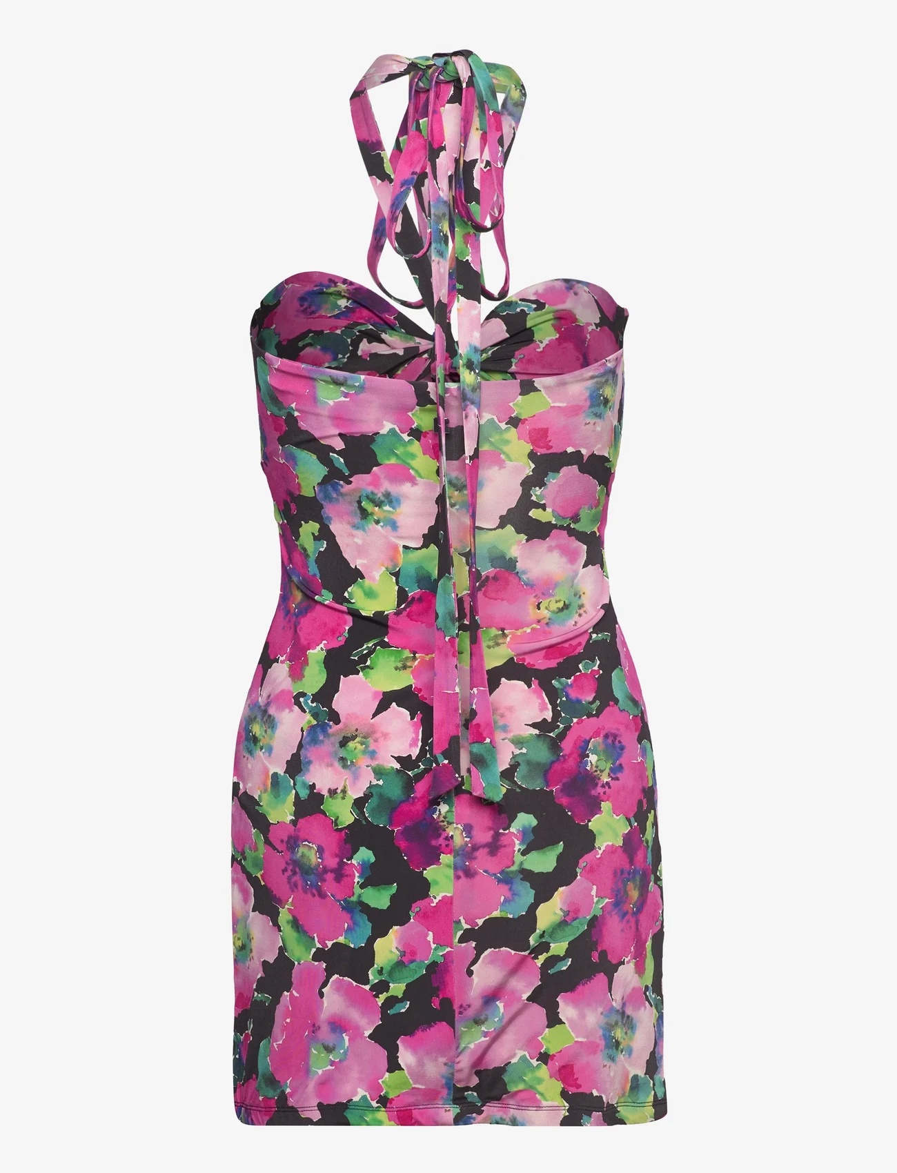 ROTATE Birger Christensen - Satin Jersey Mini Dress - ballīšu apģērbs par outlet cenām - rose violet comb. - 1