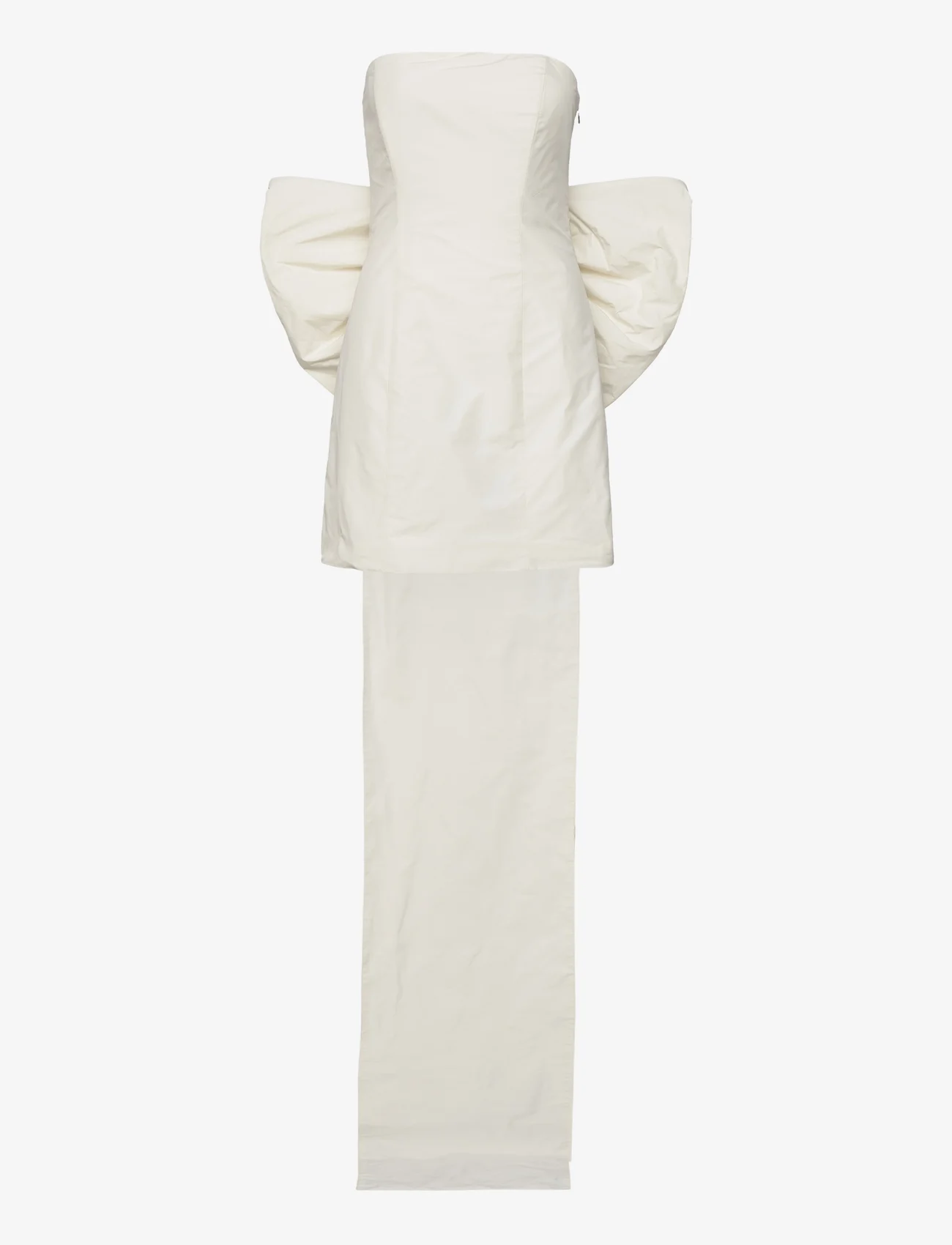 ROTATE Birger Christensen - Plisse Taft Mini Dress - egret - 0