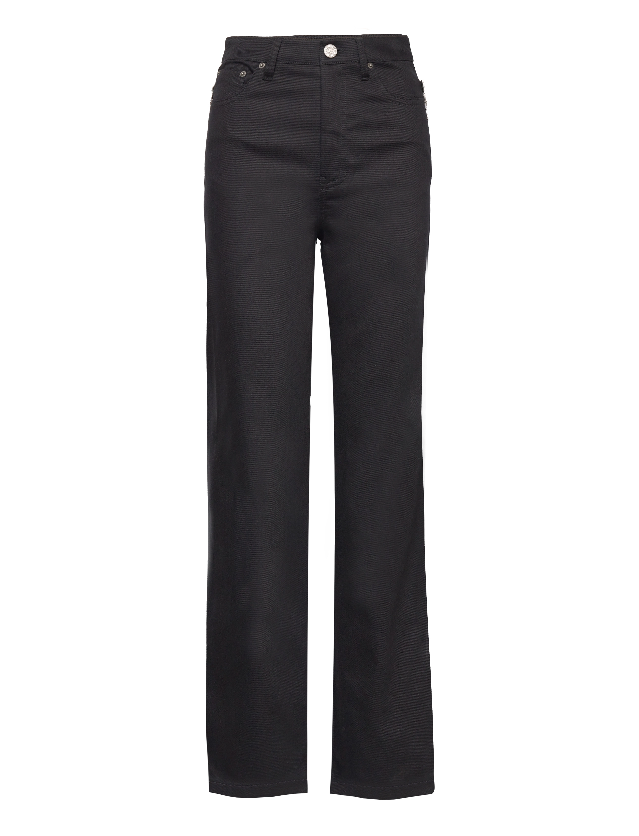 ROTATE Twill High Rise Hosen Schwarz - 29 - Damen