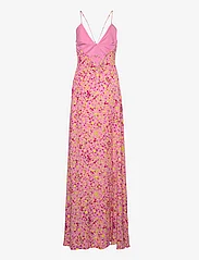 ROTATE Birger Christensen - Jacquard Maxi Slip Dress - sukienki na ramiączkach - fuchsia pink comb. - 1