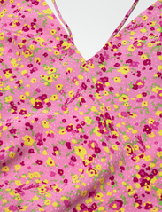 ROTATE Birger Christensen - Jacquard Maxi Slip Dress - slipklänningar - fuchsia pink comb. - 2