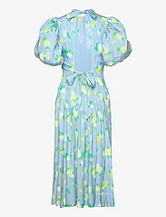 ROTATE Birger Christensen - Jacquard Puffy Dress - vidutinio ilgio suknelės - placid blue comb. - 1