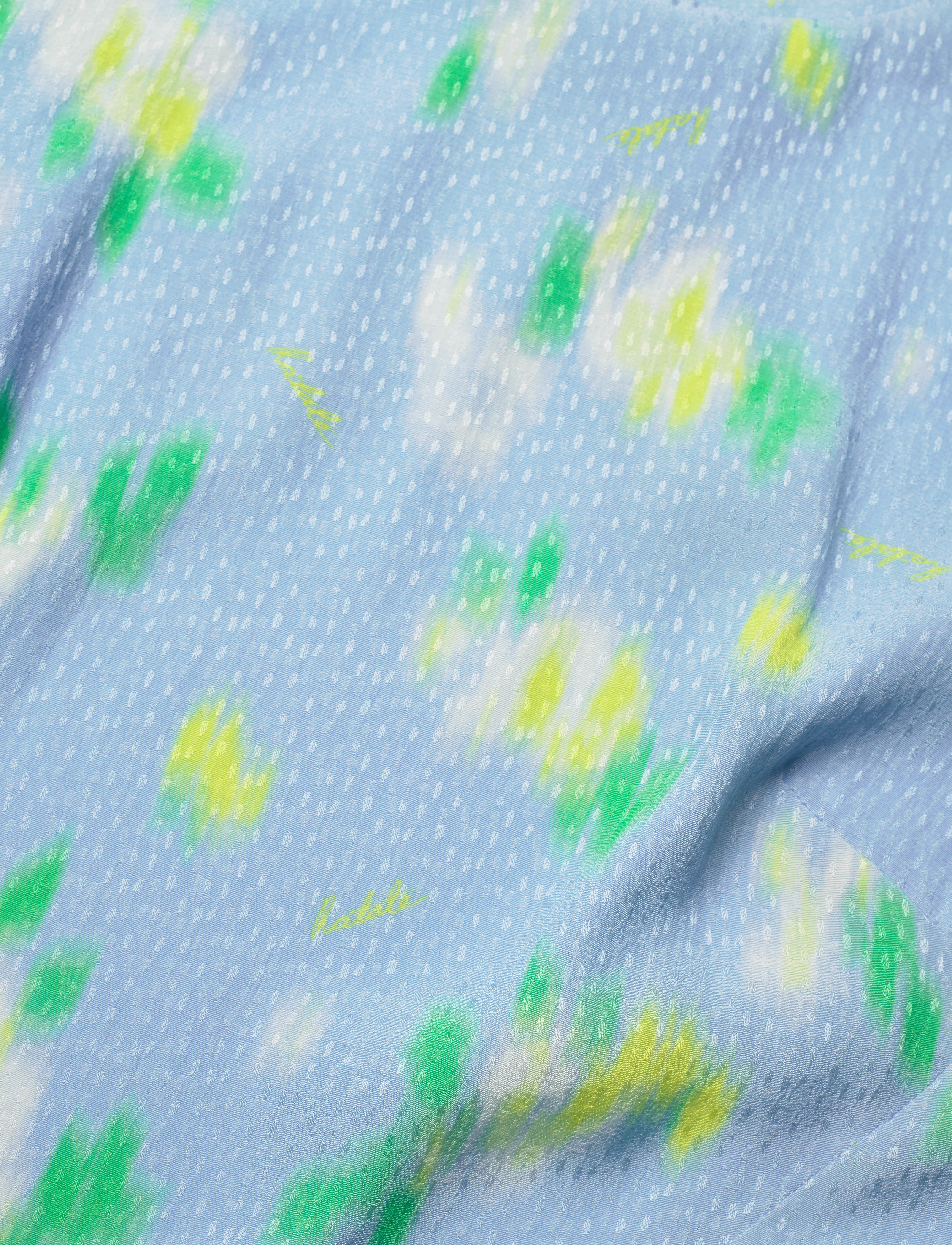 ROTATE - Jacquard Midi Slit Dress - midi-kleider - placid blue comb. - 2