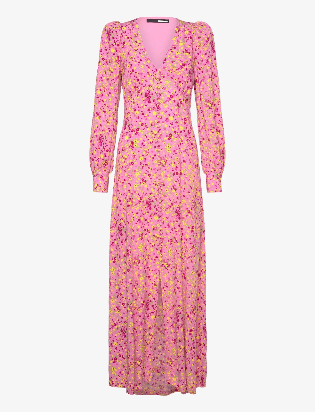 ROTATE Birger Christensen - Jacquard Maxi Dress - maxi kjoler - fuchsia pink comb. - 0