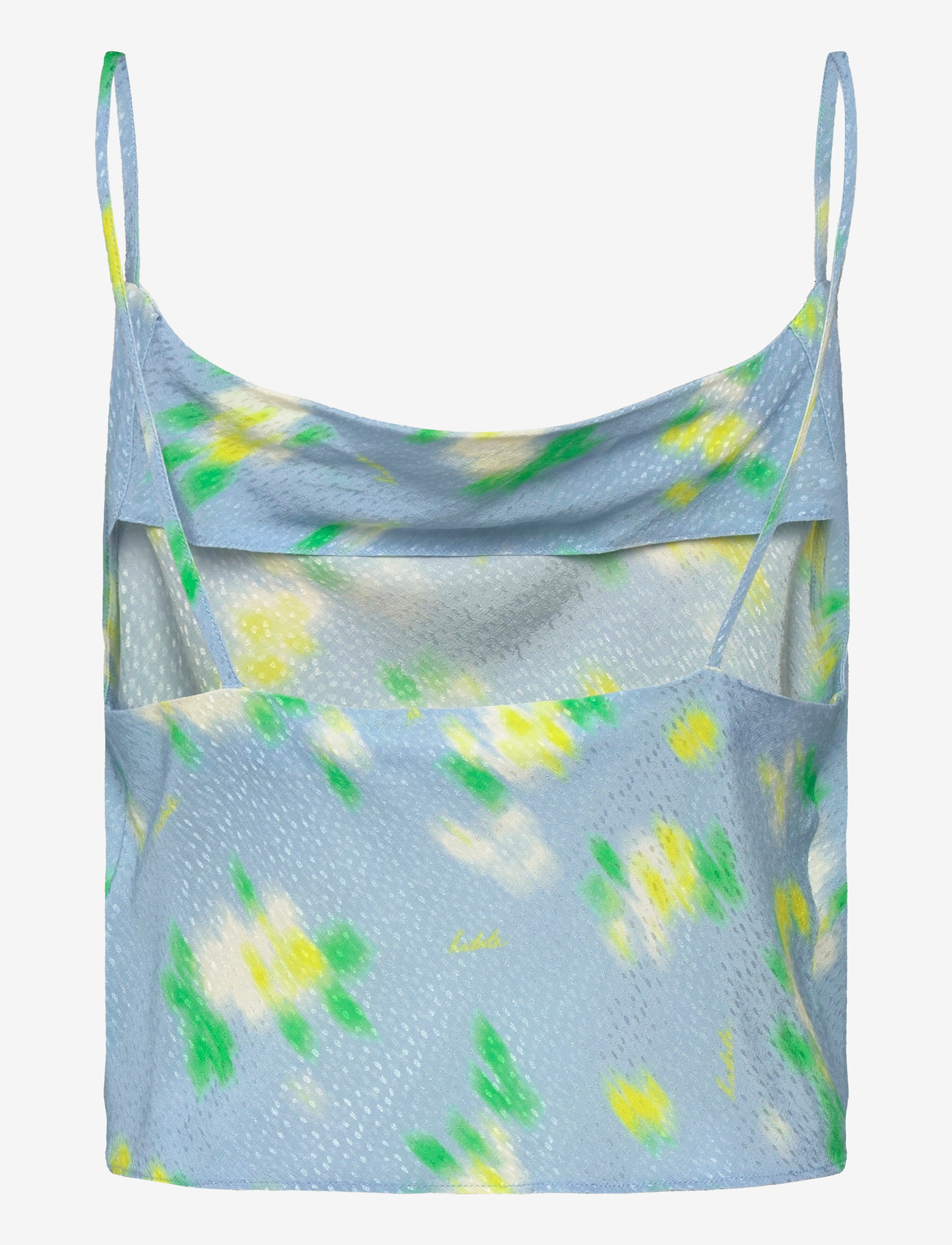 ROTATE - JACQUARD SLIP TOP - crop tops - placid blue comb. - 1
