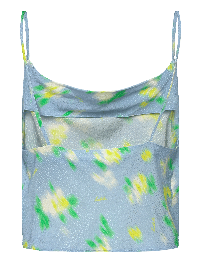 ROTATE - JACQUARD SLIP TOP - crop tops - placid blue comb. - 1