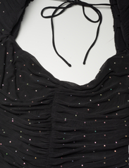 ROTATE Birger Christensen - Mesh Mini Ruffle Dress - ballīšu apģērbs par outlet cenām - black - 2
