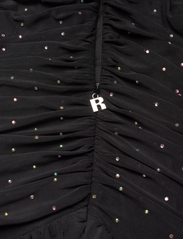 ROTATE Birger Christensen - Mesh Mini Ruffle Dress - ballīšu apģērbs par outlet cenām - black - 3