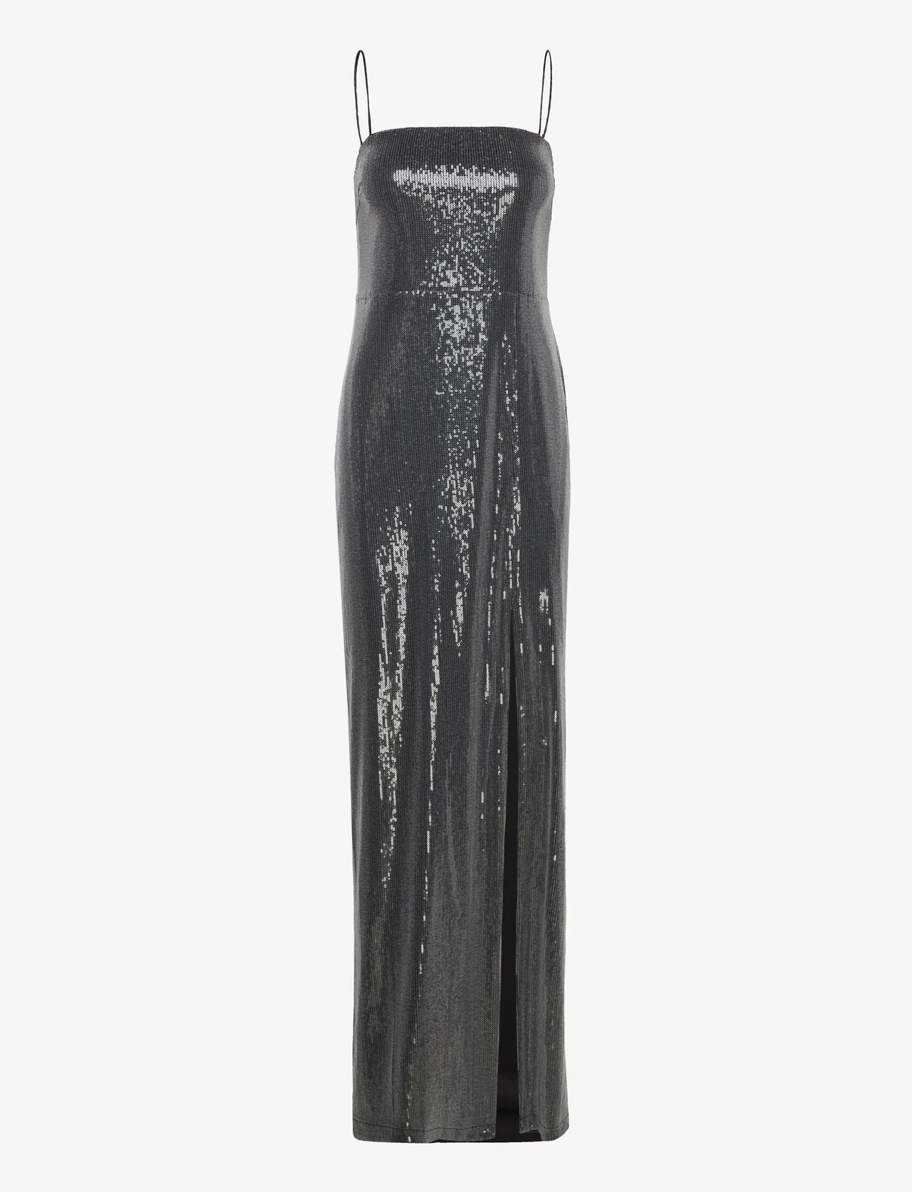 ROTATE Birger Christensen - Sequin Maxi Slit Dress - paillettenkleider - black - 0
