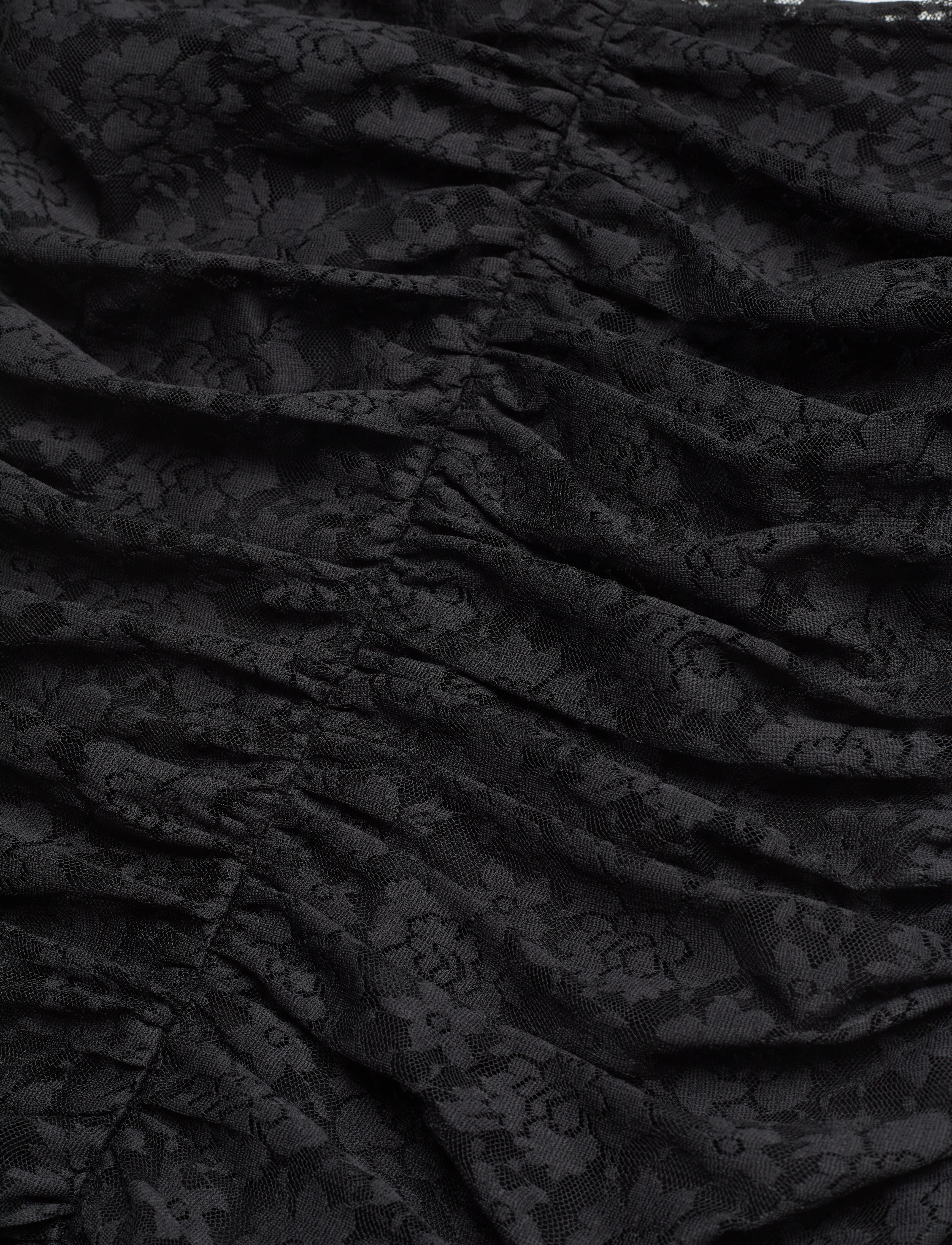 ROTATE - Lace Puff Sleeve Dress - festmode zu outlet-preisen - black - 2