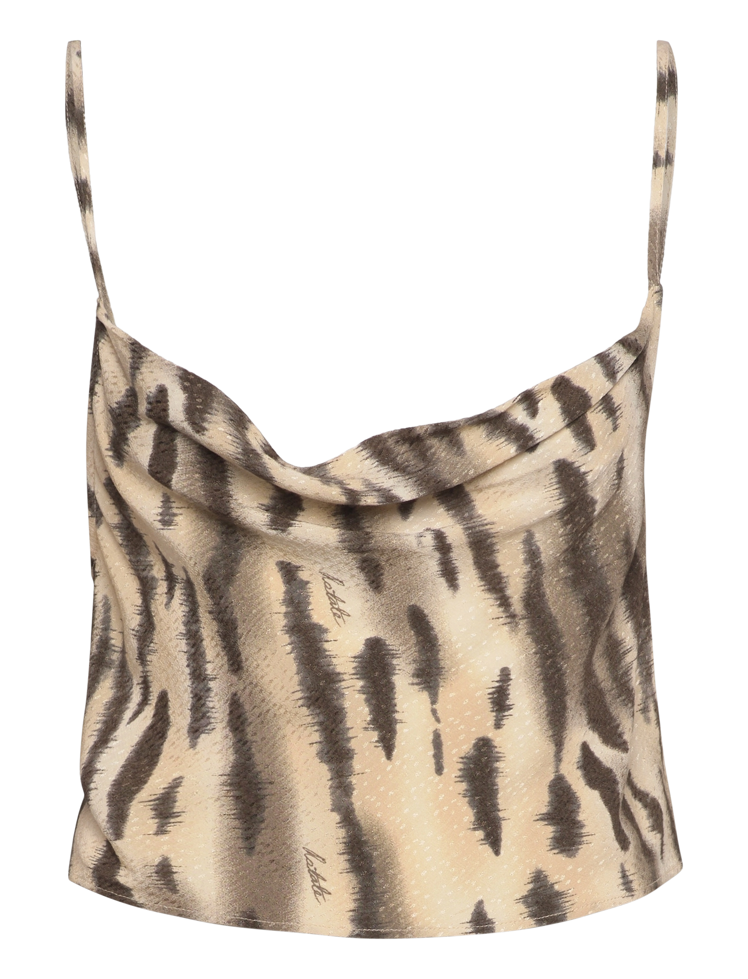 ROTATE Fine Jacquard Strap Oberteil Beige - 38 - Damen
