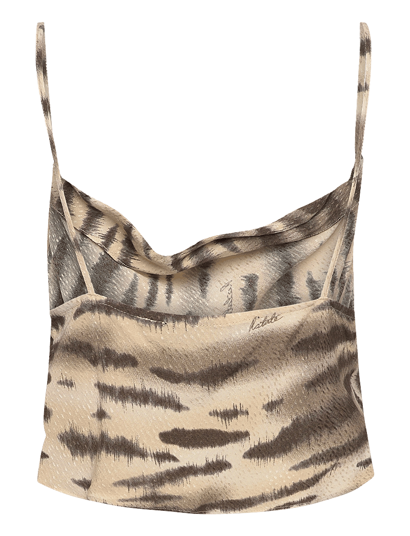 ROTATE - Fine Jacquard Strap Top - Ærmeløse bluser - putty beige comb. - 2