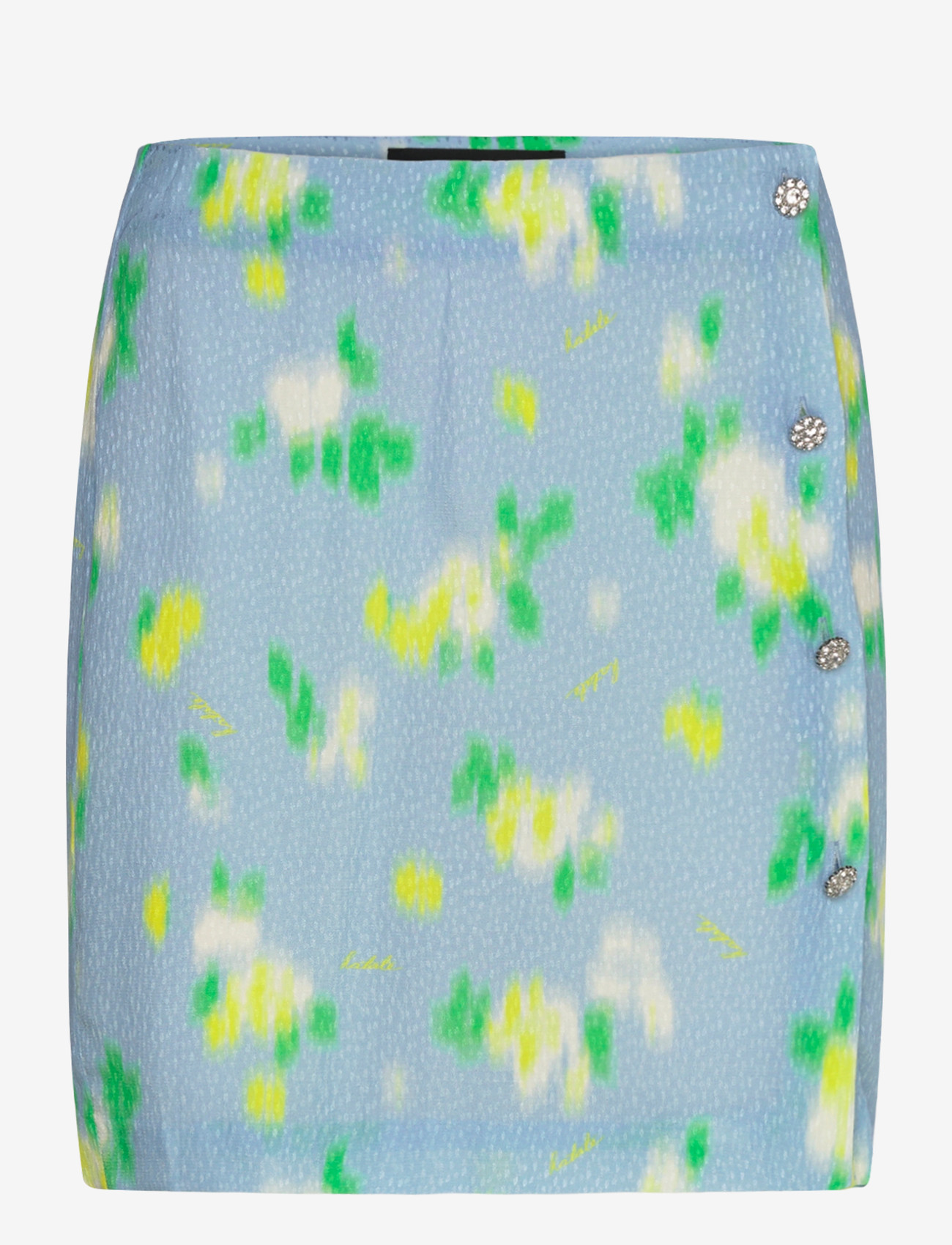 ROTATE - JACQUARD MINI SKIRT - short skirts - placid blue comb. - 0