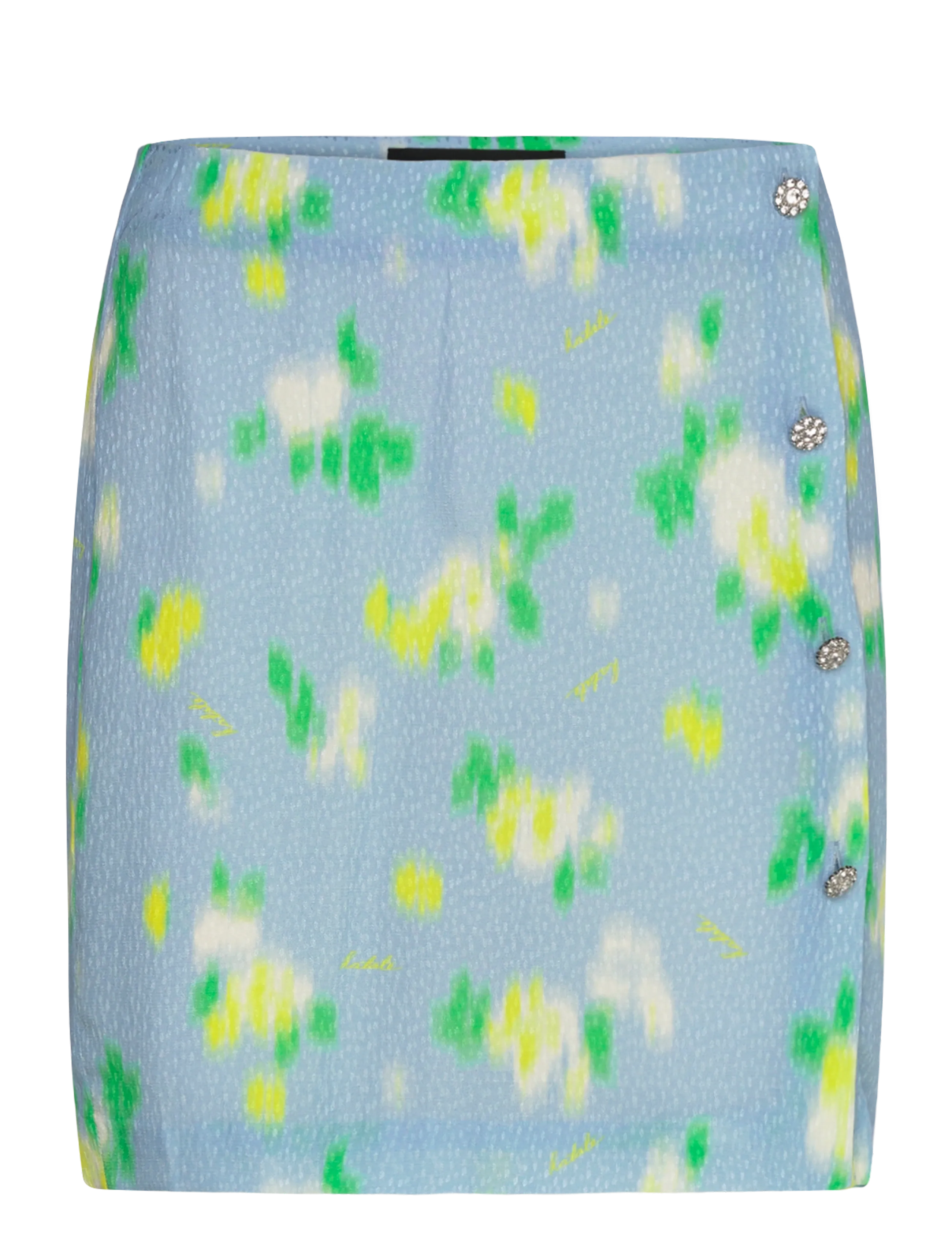 ROTATE JACQUARD MINI SKIRT - Clothing - PLACID BLUE COMB. / blue