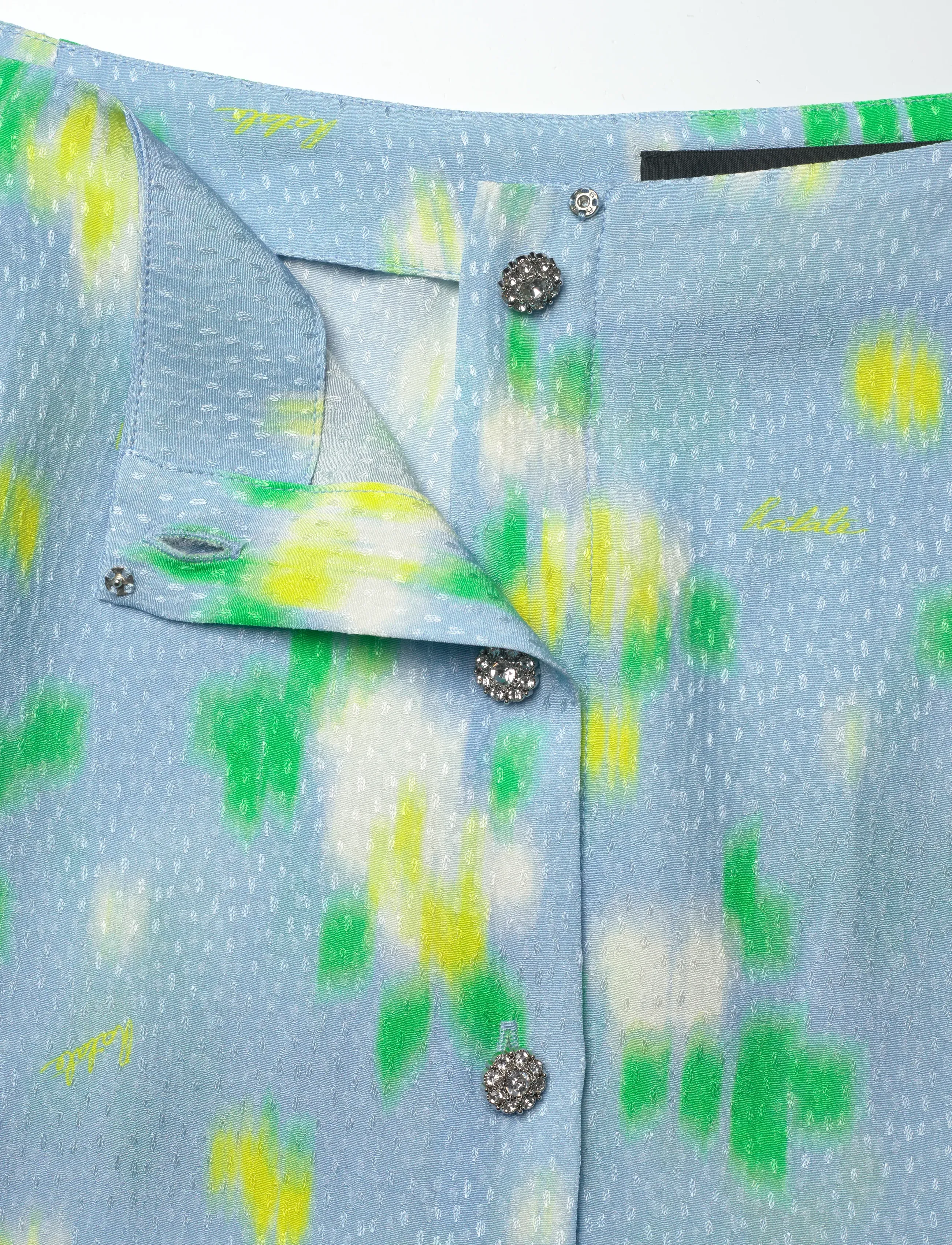 ROTATE - JACQUARD MINI SKIRT - trumpi sijonai - placid blue comb. - 2