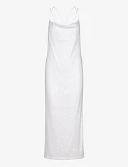 ROTATE Birger Christensen - Sequin Maxi Slip Dress - slipklänningar - bright white - 0