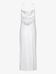 ROTATE Birger Christensen - Sequin Maxi Slip Dress - slipklänningar - bright white - 1
