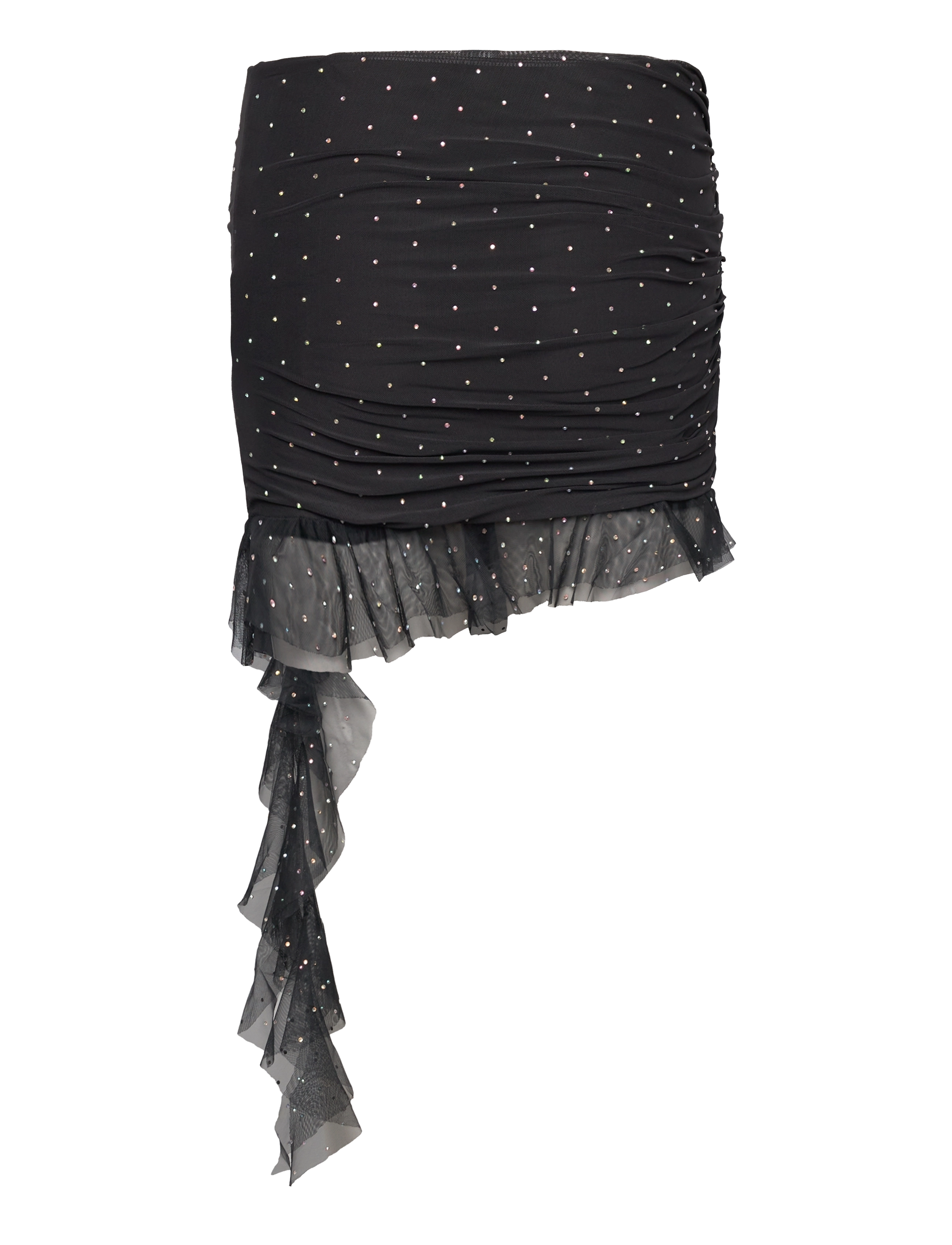 ROTATE - Mesh Mini Frill Skrit - korte nederdele - black - 1