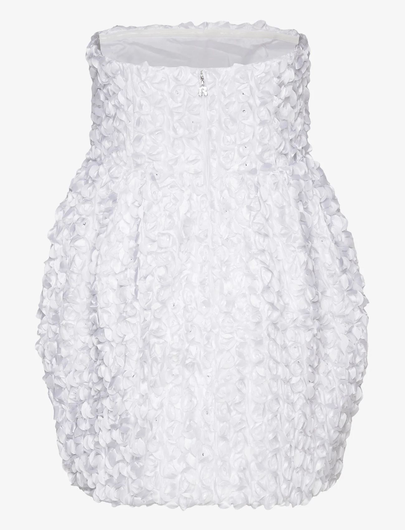 ROTATE Birger Christensen - 3D Flower Mini Dress - festmode zu outlet-preisen - bright white - 1