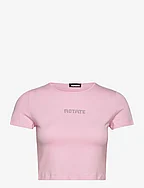 Cropped Logo T-Shirt - ORCHID PINK