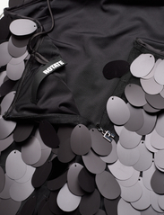 ROTATE Birger Christensen - Sequins Mini Slip Dress - krótkie sukienki - black - 3