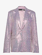 Sequin Oversized Blazer - SACHET PINK