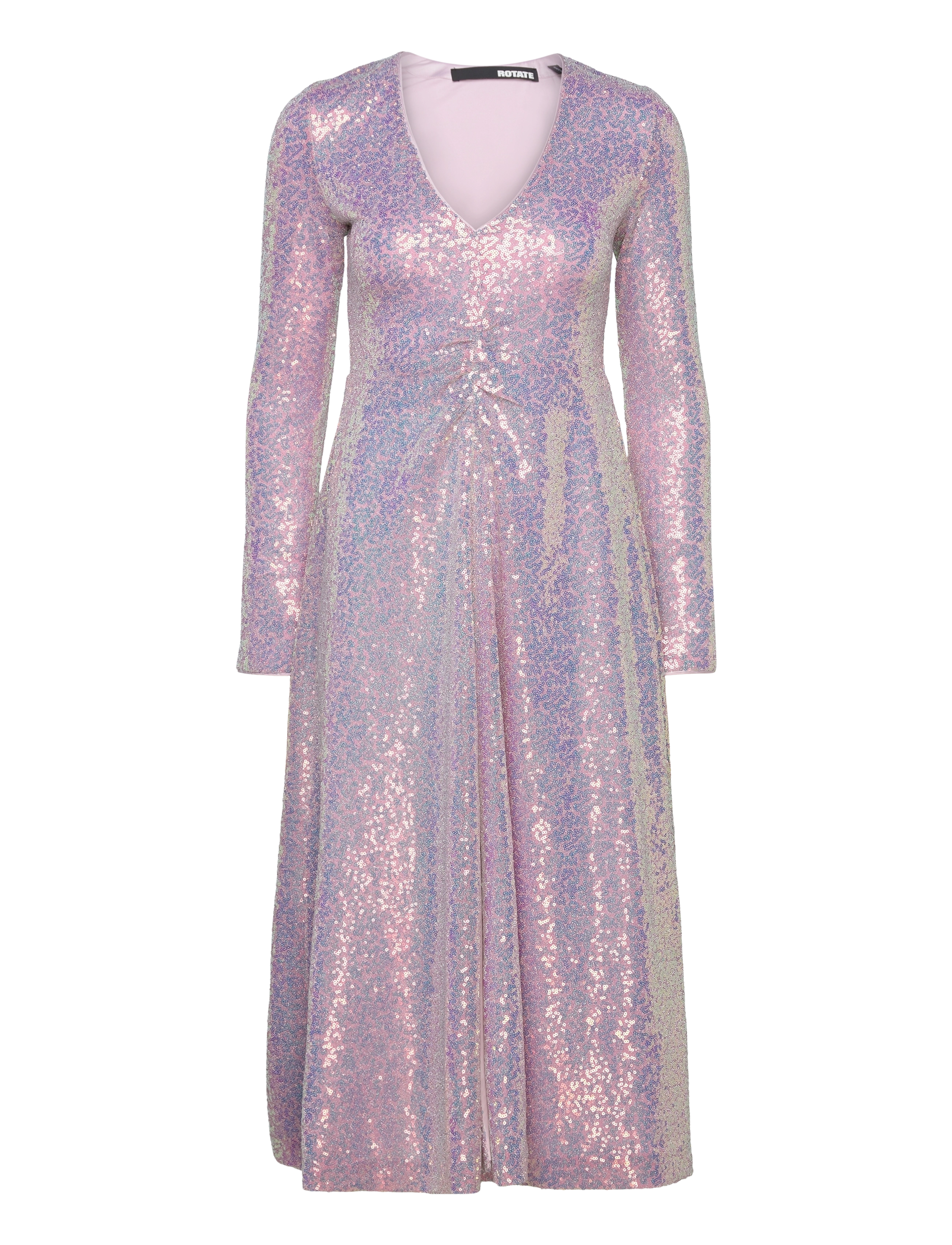 ROTATE Pailletten Midi Kleid Pink - 36x125 - Damen