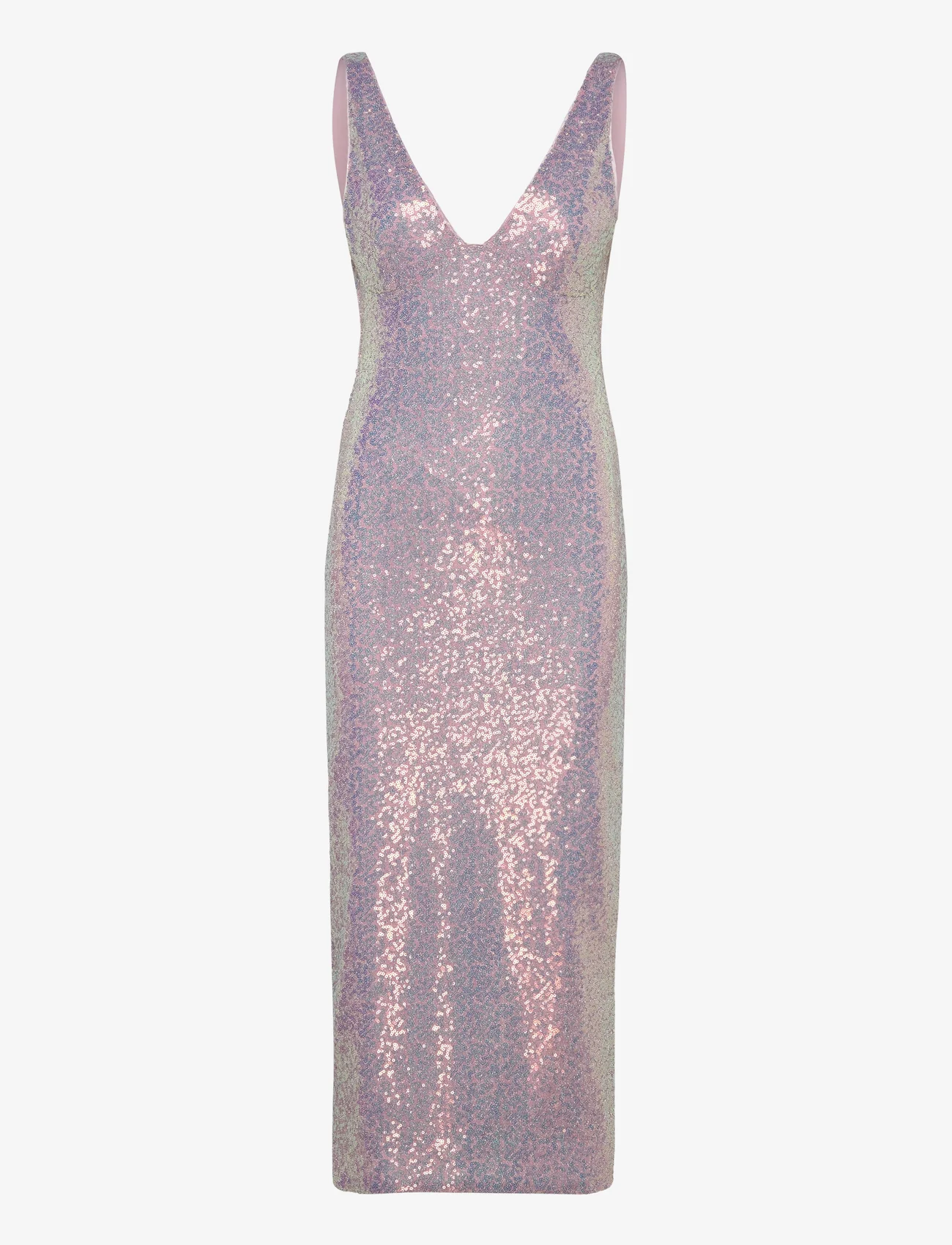 ROTATE Birger Christensen - Sequin Low Cut Back Dress - sequin dresses - sachet pink - 0