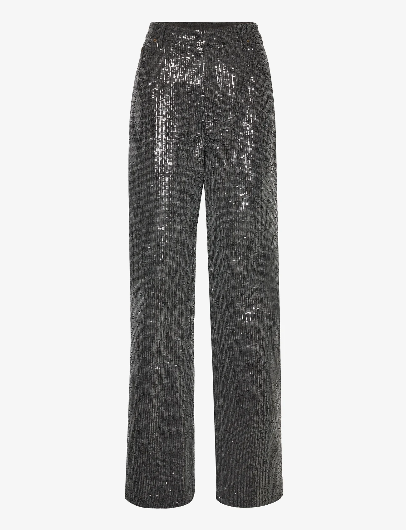 ROTATE Birger Christensen - Twill Sequin Jeans - raka jeans - black - 0