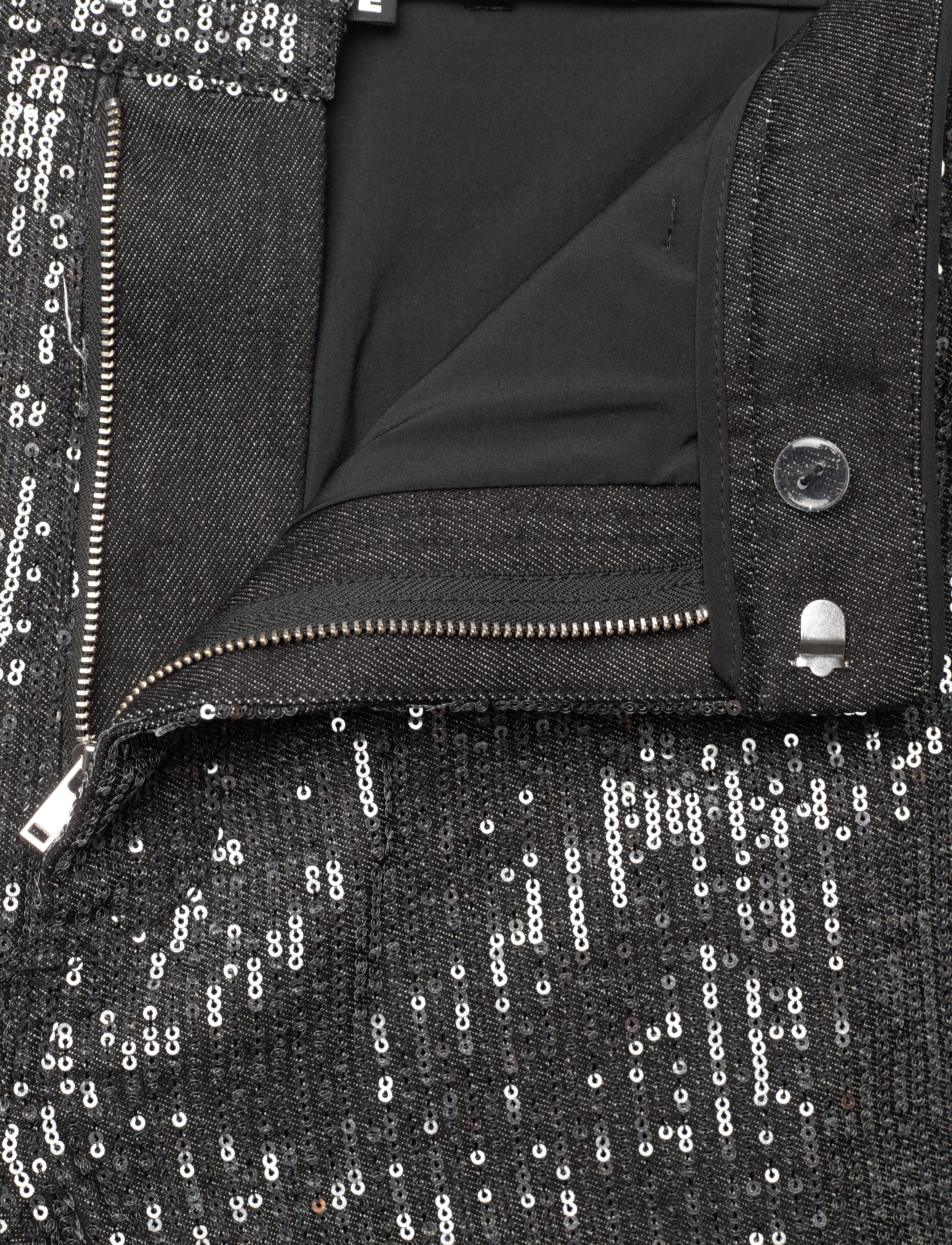 ROTATE - Twill Sequin Jeans - straight jeans - black - 3