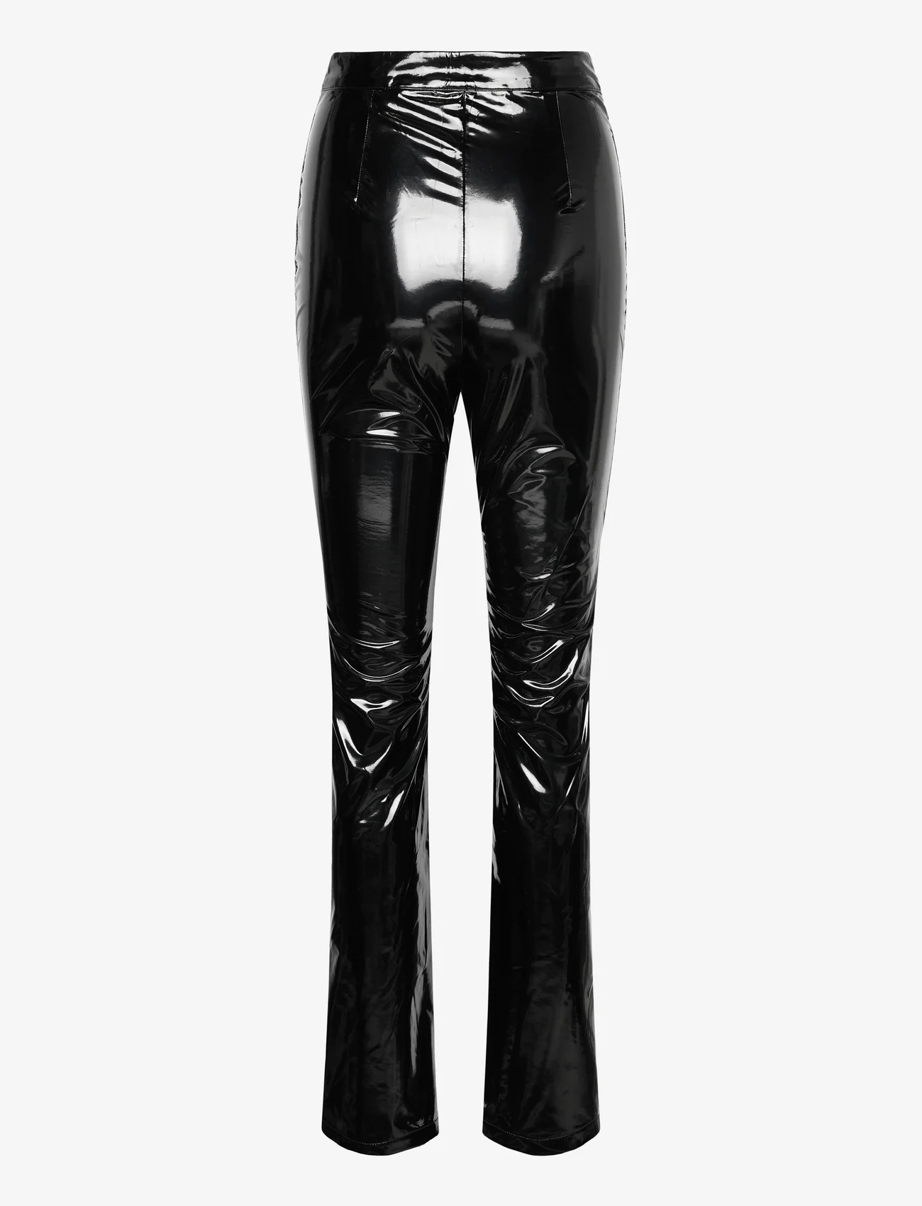 ROTATE Birger Christensen - Patent Coated Slim Pants - leather trousers - black - 1