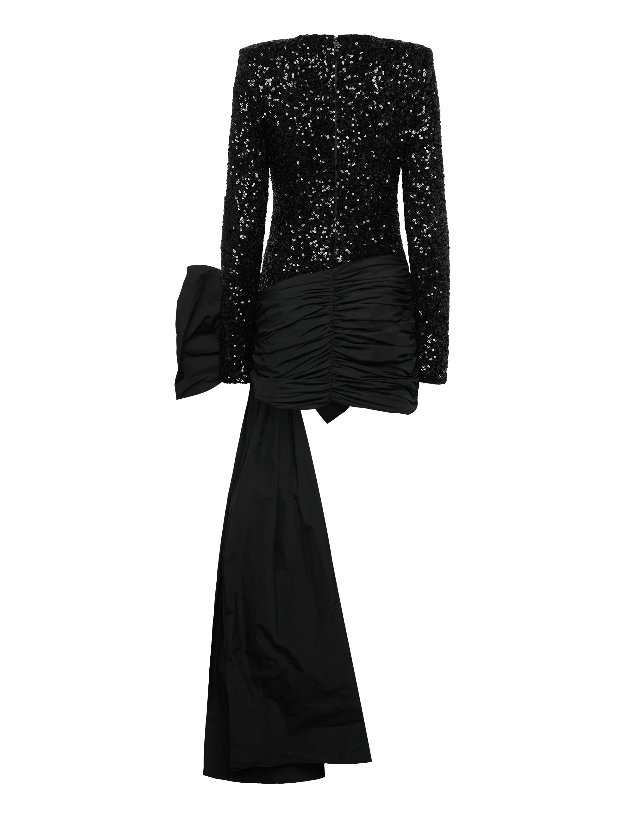 ROTATE Birger Christensen - SEQUINS BOW MINI DRESS - black - 1