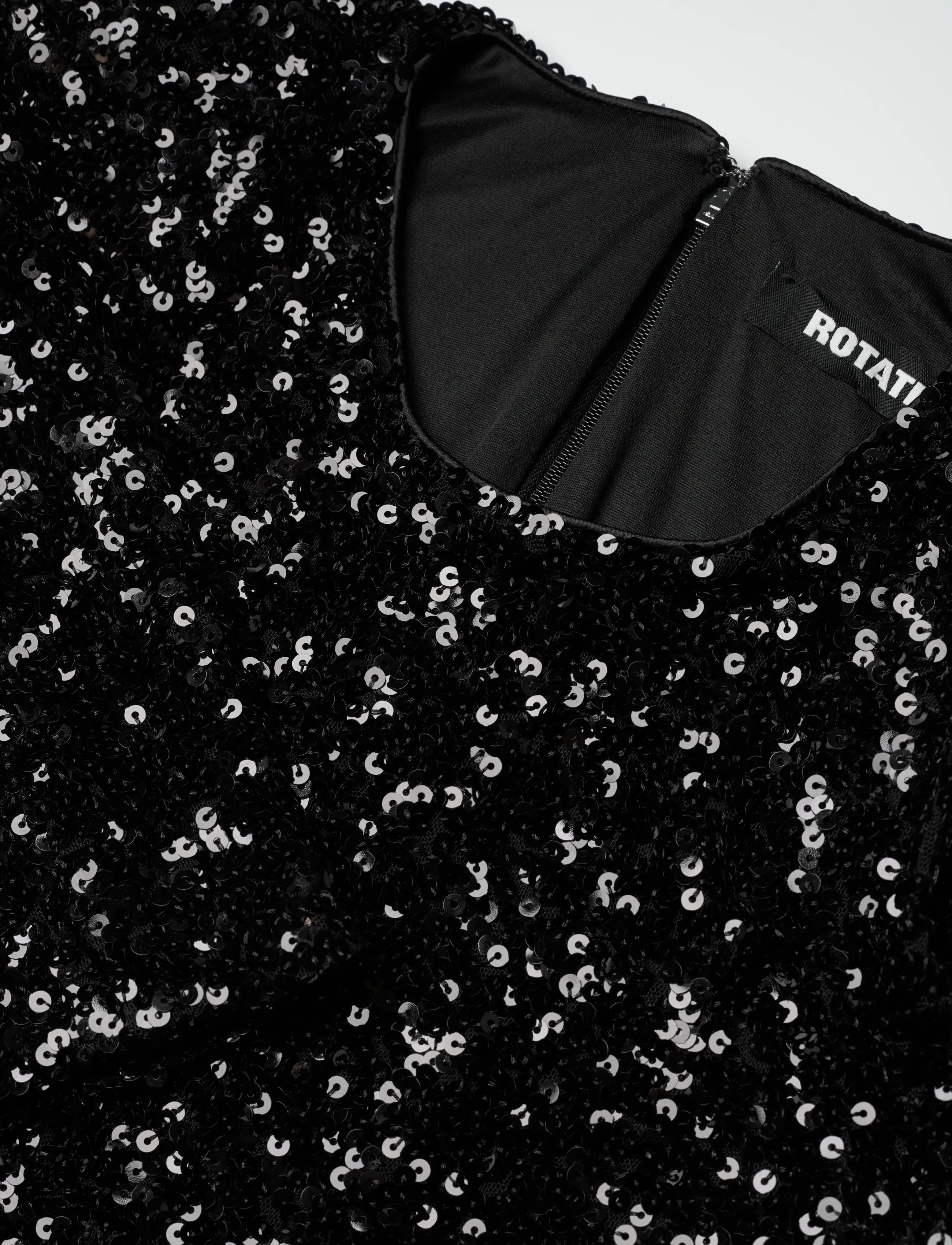 ROTATE Birger Christensen - SEQUINS BOW MINI DRESS - black - 2