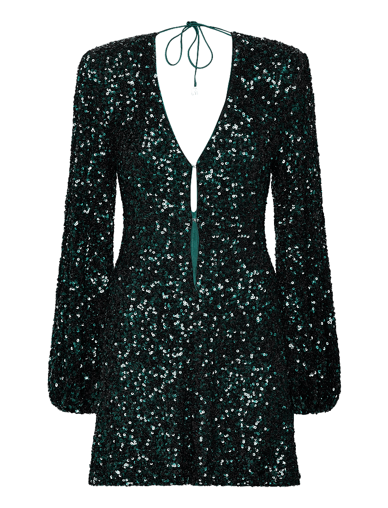 ROTATE Birger Christensen Sequins Mini Flowy Dress