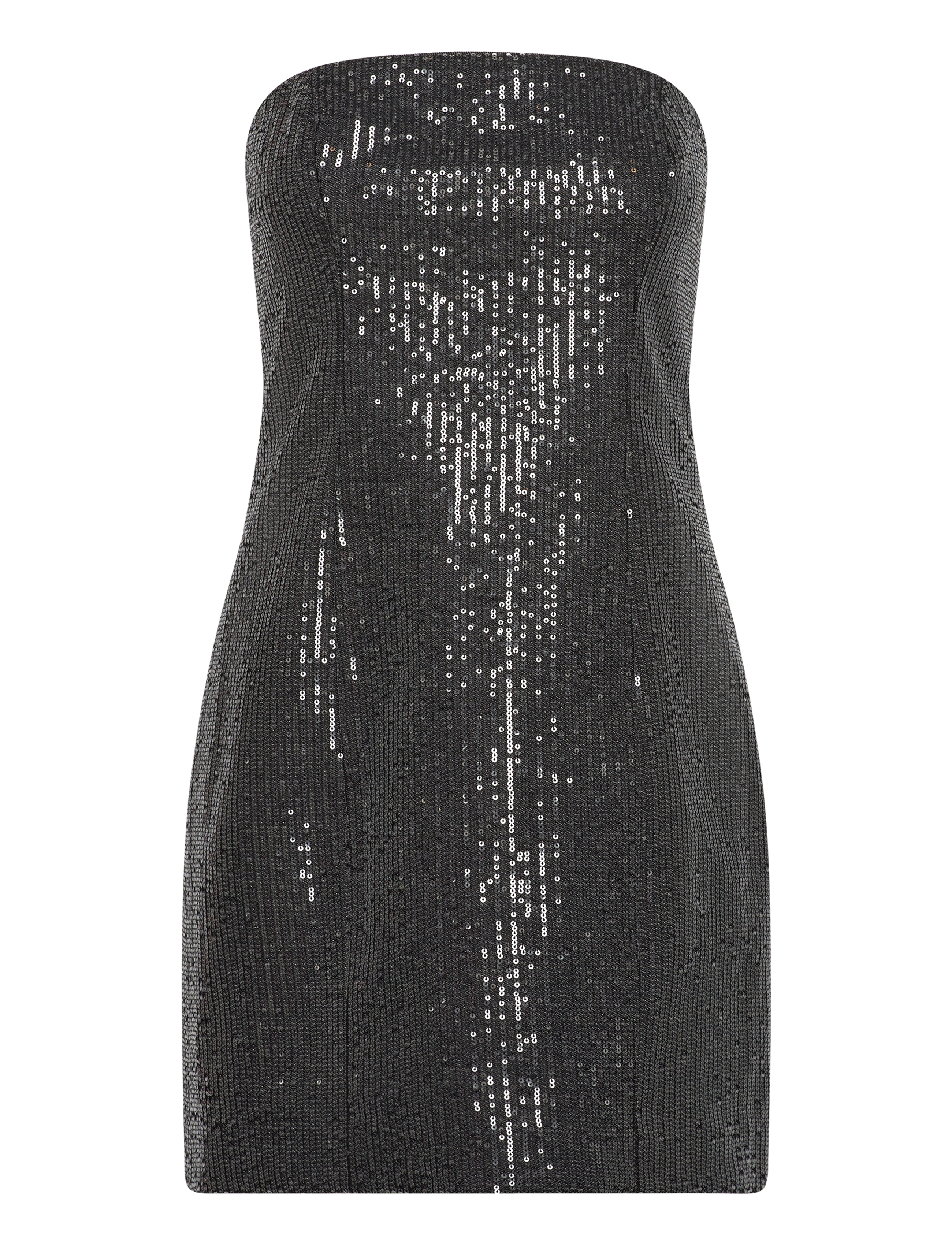 ROTATE Twill Pailletten Mini Kleid Schwarz - 40 - Damen