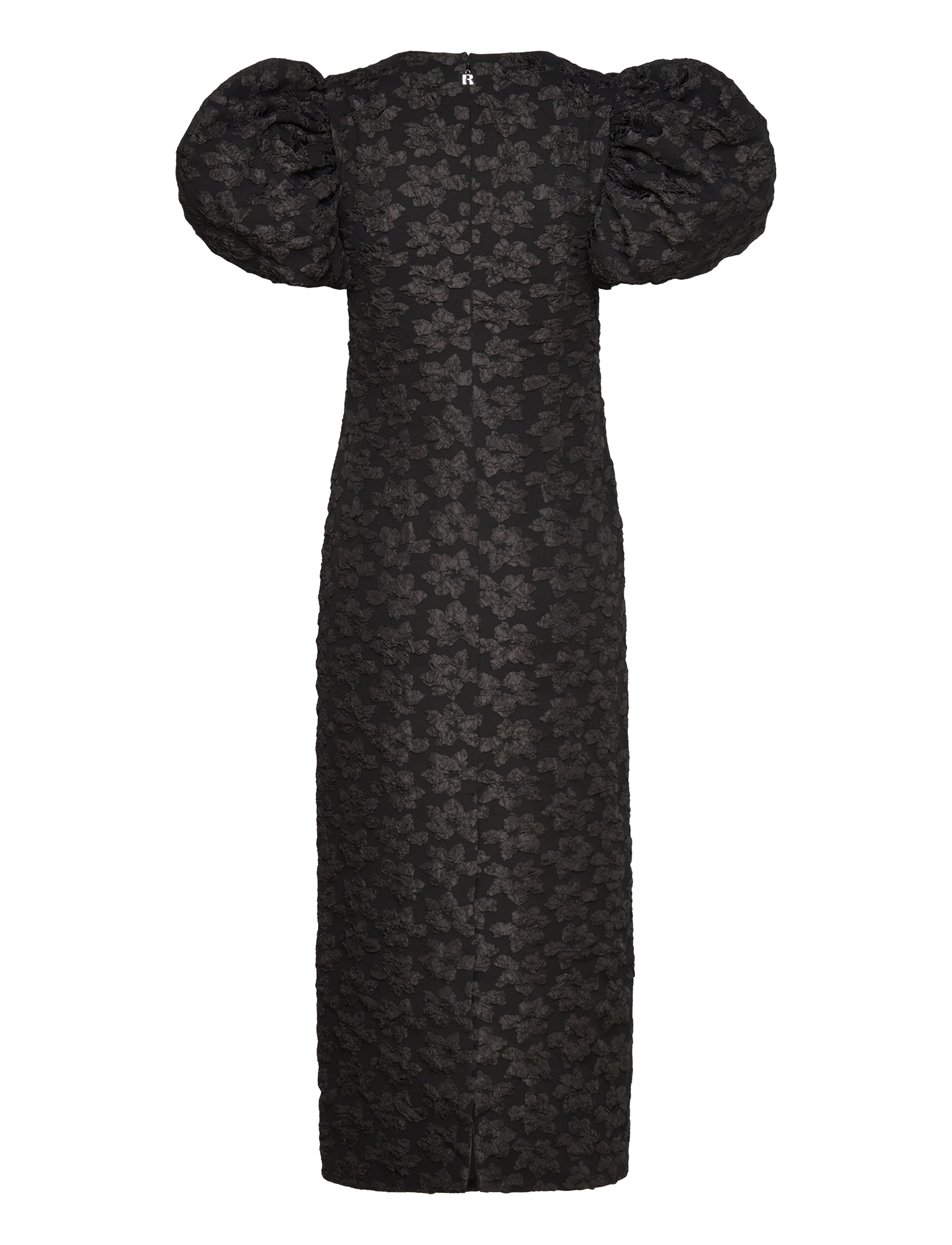 ROTATE Birger Christensen - 3D Jacquard Midi Dress - black - 1