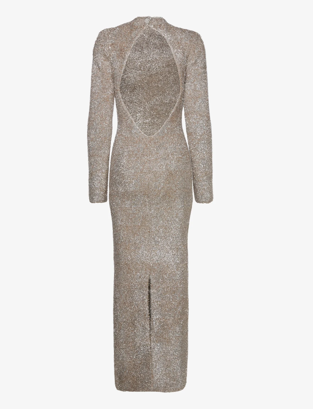 ROTATE Birger Christensen - Glitter Knit Maxi Dress - feestelijke kleding voor outlet-prijzen - rich gold comb. - 1