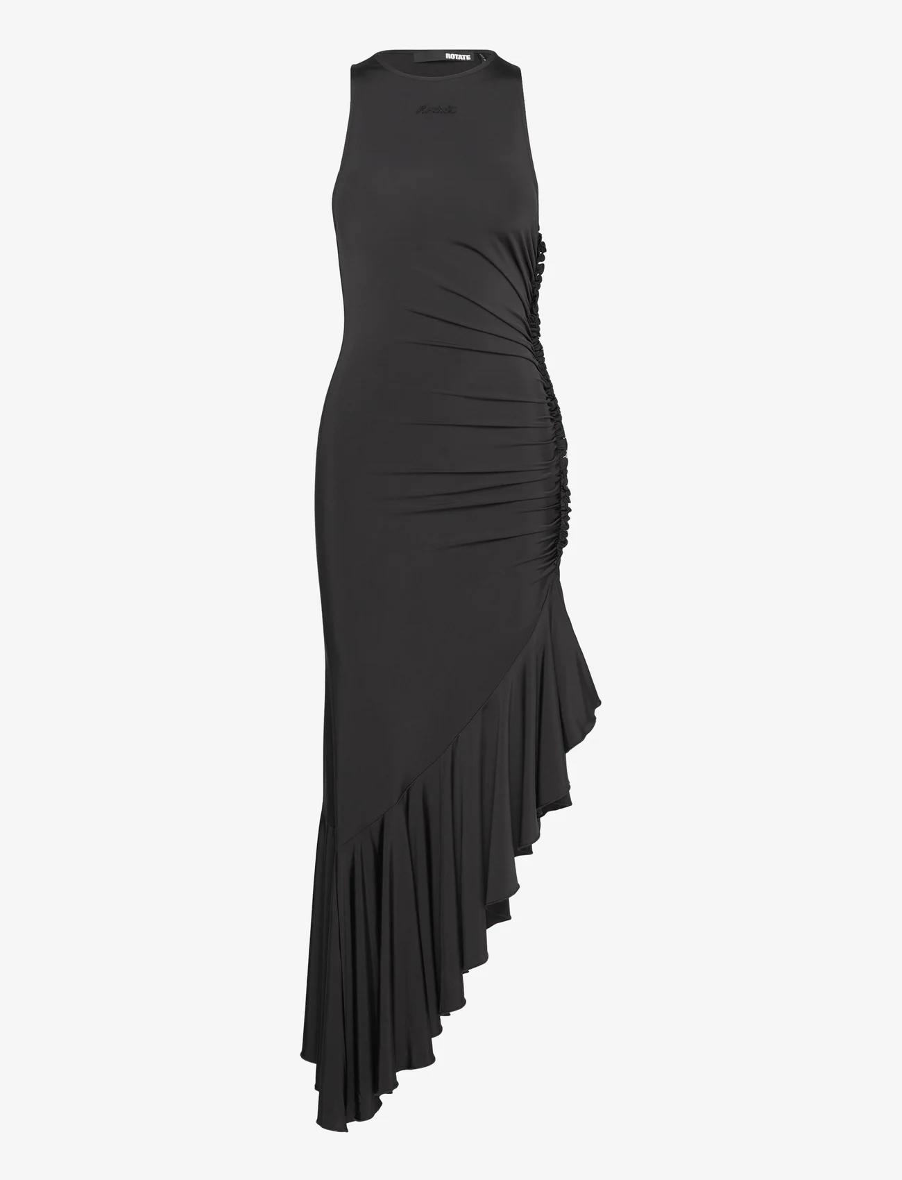 ROTATE Birger Christensen - Slinky Asymmetric Dress - stramme kjoler - black - 0