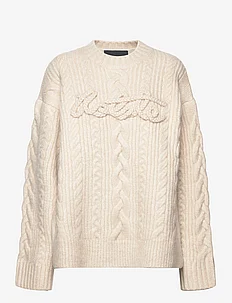 Cable Knit Logo Sweater, ROTATE Birger Christensen