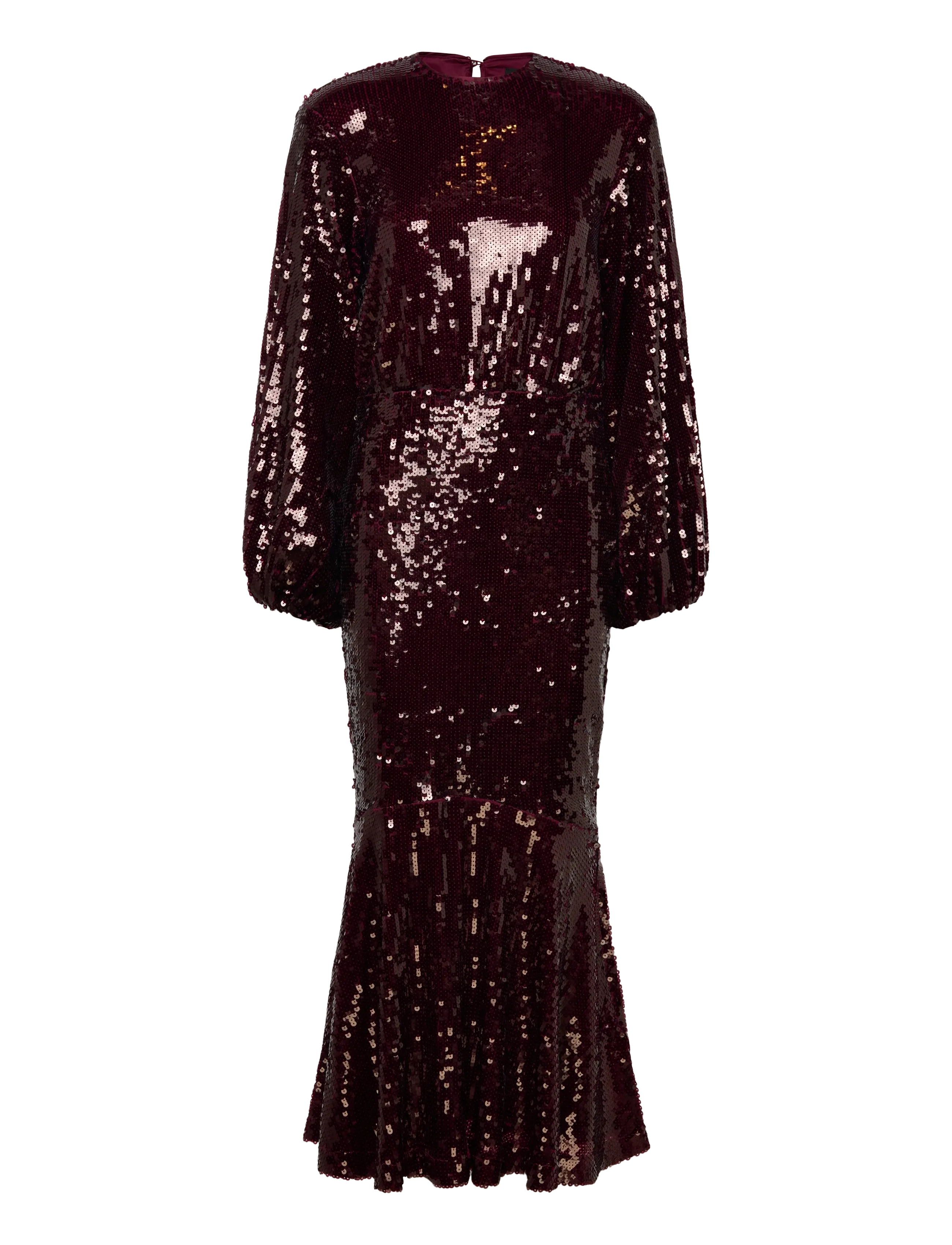 ROTATE SEQUINS MAXI DRESS - Paljettimekot - ZINFANDEL / burgundy