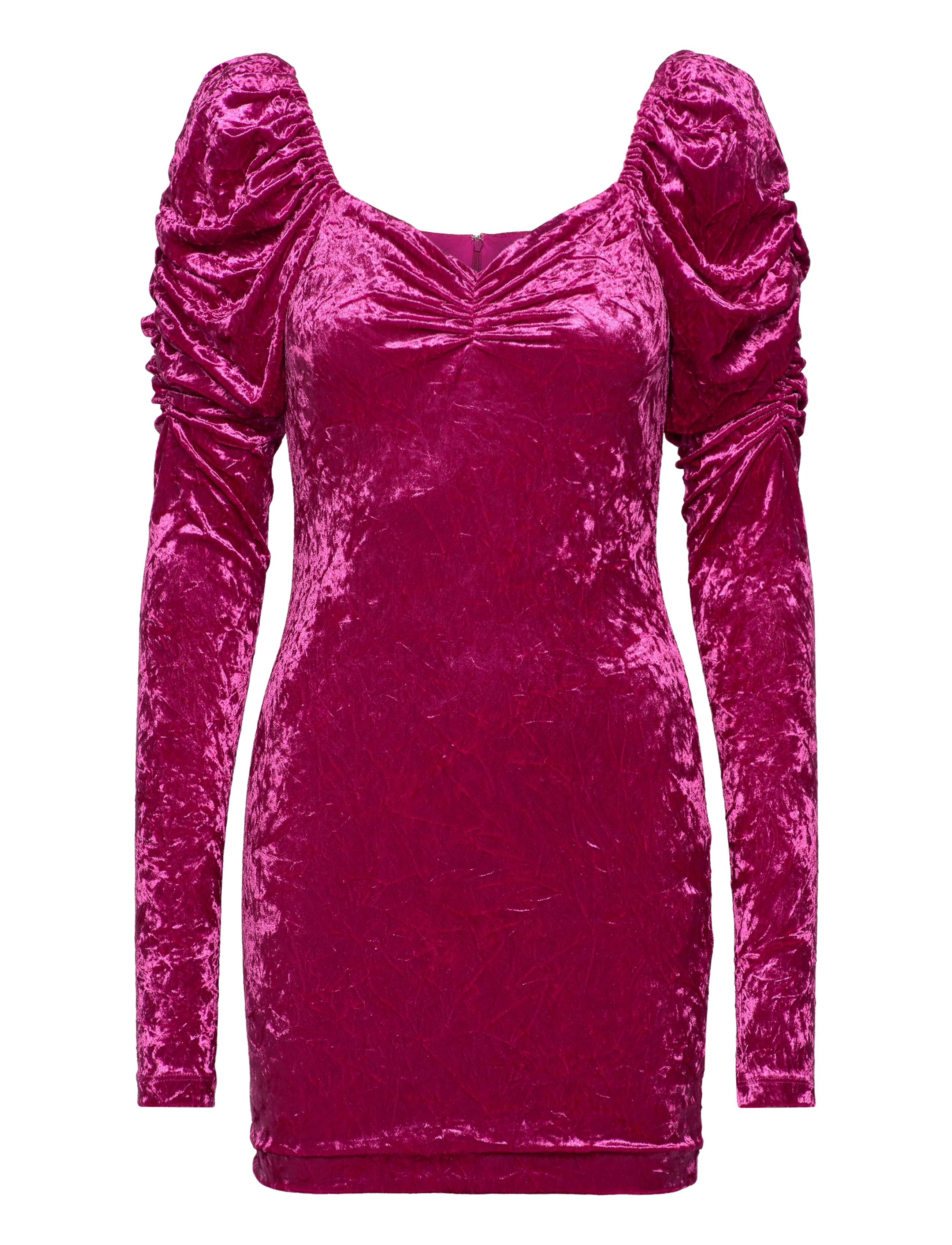 ROTATE Velvet Puff Mini Dress - Last chance - VERY BERRY (PINK) / pink/rose