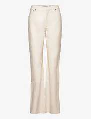 ROTATE Birger Christensen - Textured Straight Pants - straight leg trousers - whisper white - 0