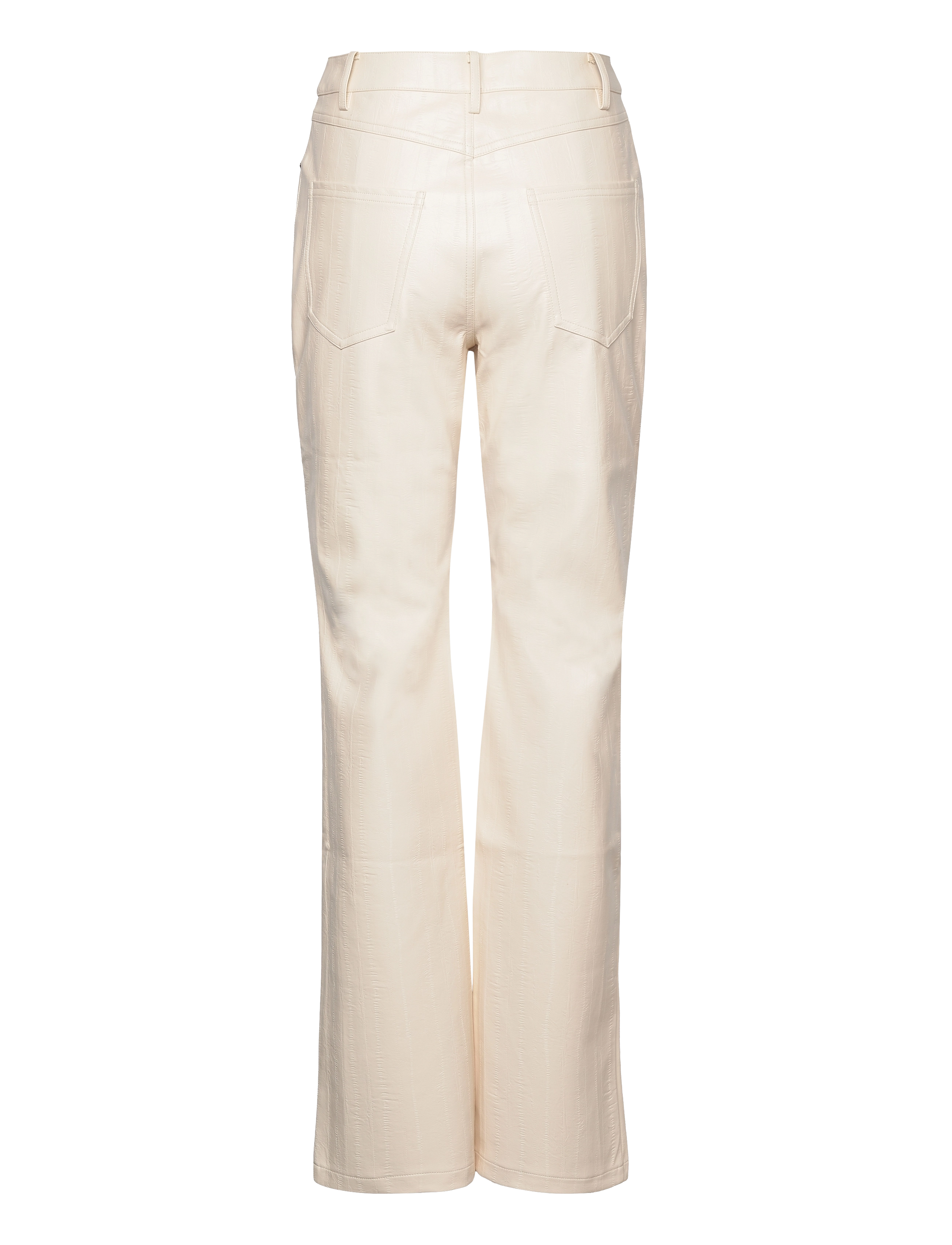ROTATE - Textured Straight Pants - bukser med lige ben - whisper white - 1