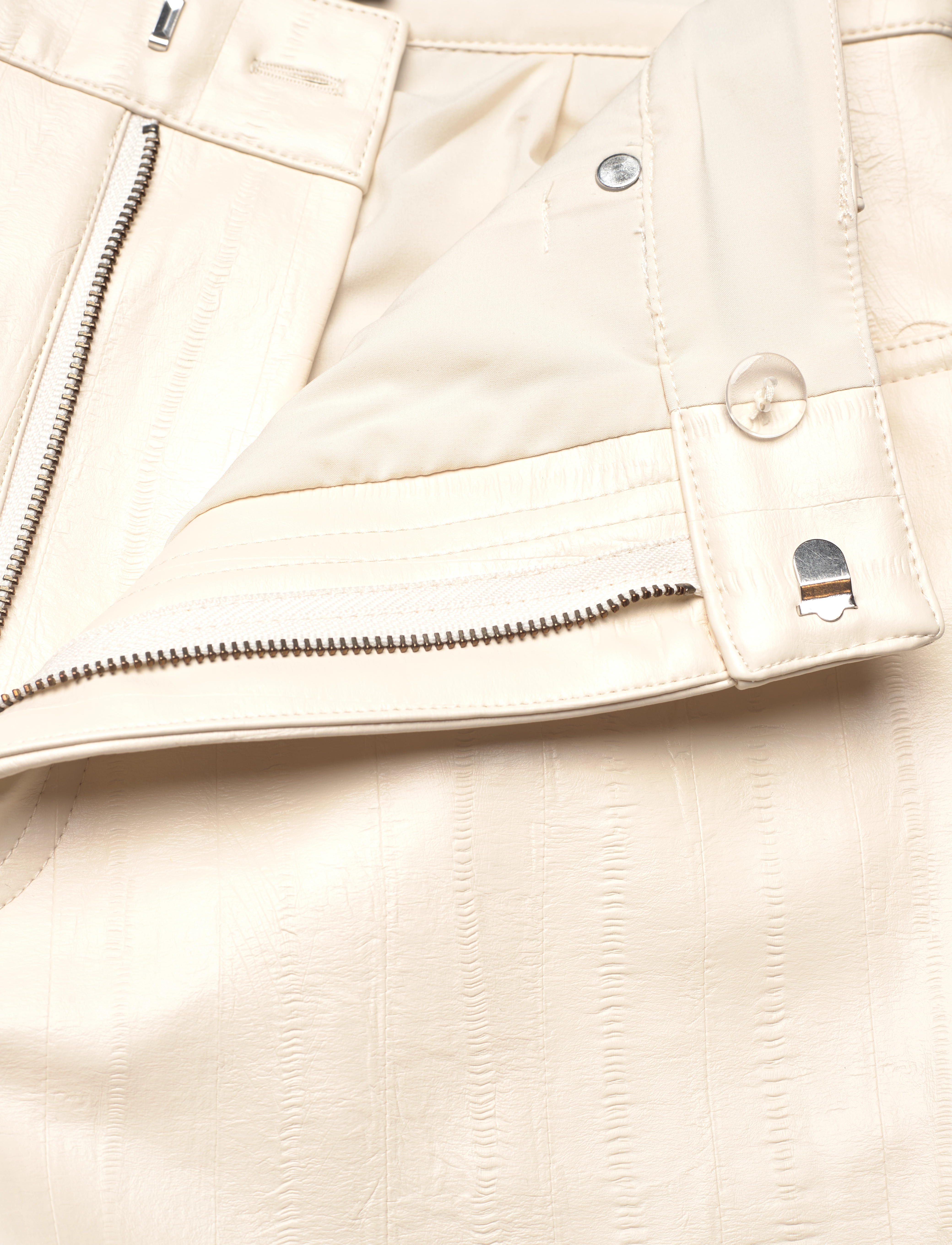 ROTATE - Textured Straight Pants - bukser med lige ben - whisper white - 3