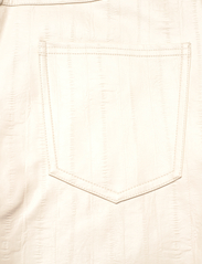 ROTATE Birger Christensen - Textured Straight Pants - straight leg trousers - whisper white - 4